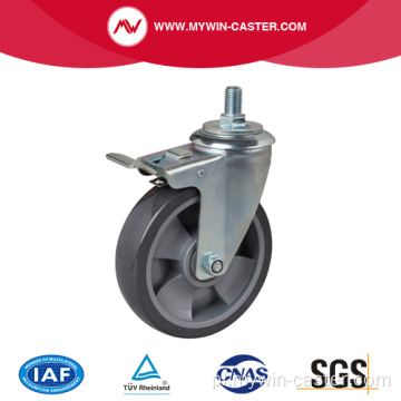 Średni 6 "200Kg gwintowany hamulec poliuretanowy